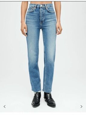 RE / DONE 70s High Rise Comfort Stretch Stove Pipe Jeans